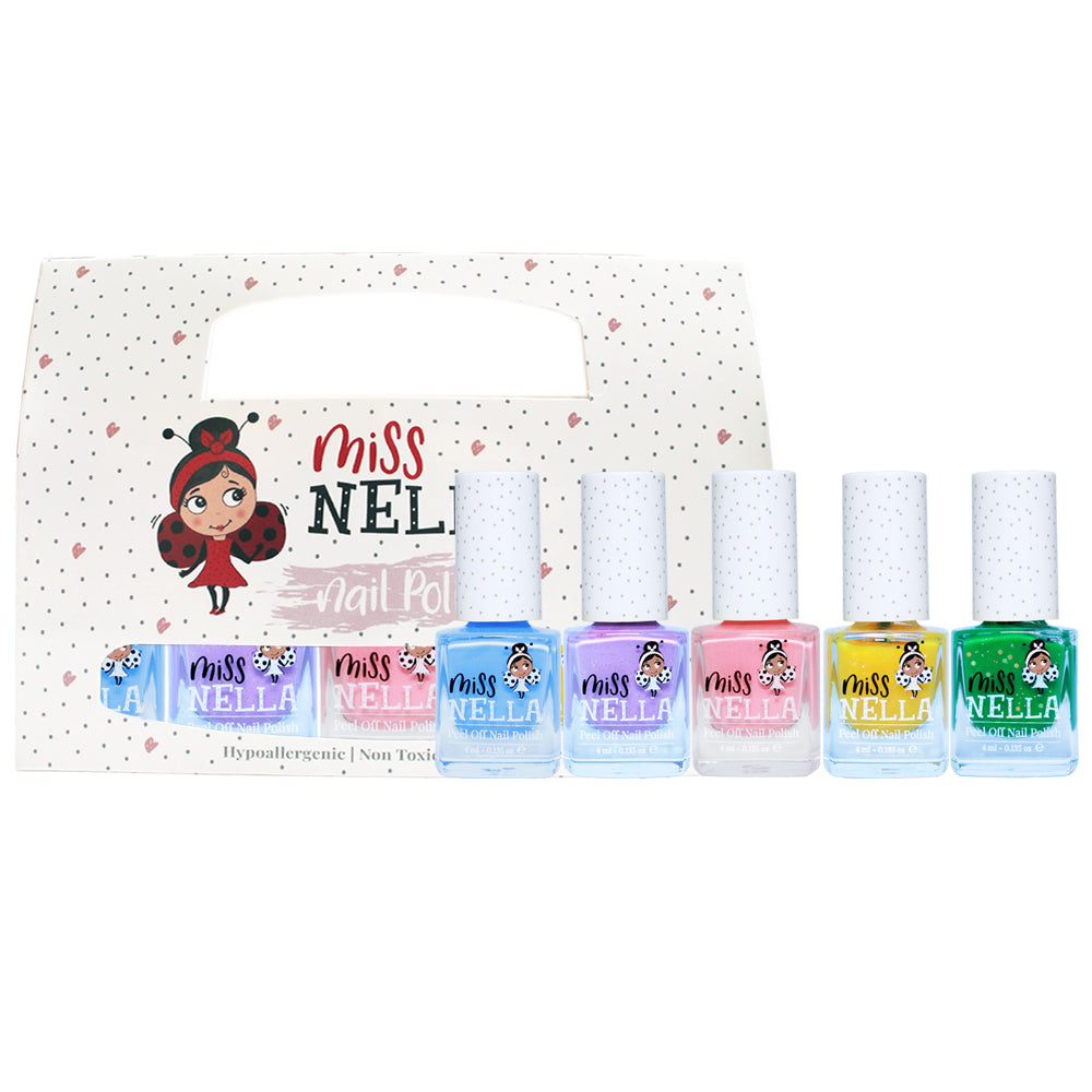 5-teiliges Peel-off-Nagellack-Set für Kinder – 52 Farbtöne erhältlich