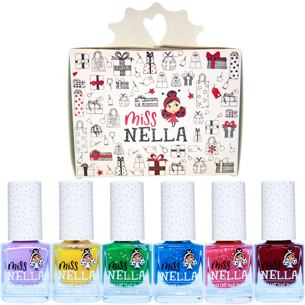 Christmas Glitters: 6-Pack Shiny Nail Polish by Miss Nella
